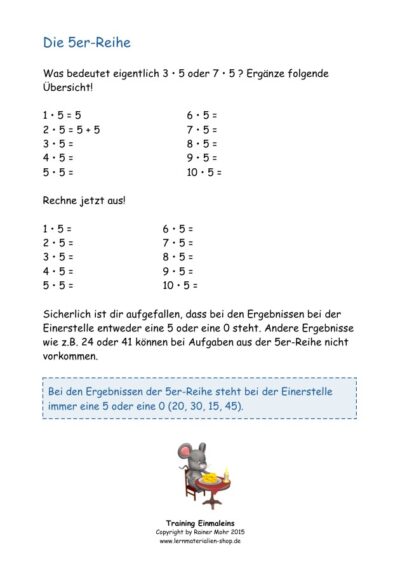 Training Einmaleins - Downloadprodukt - neue Version !!! – Bild 3